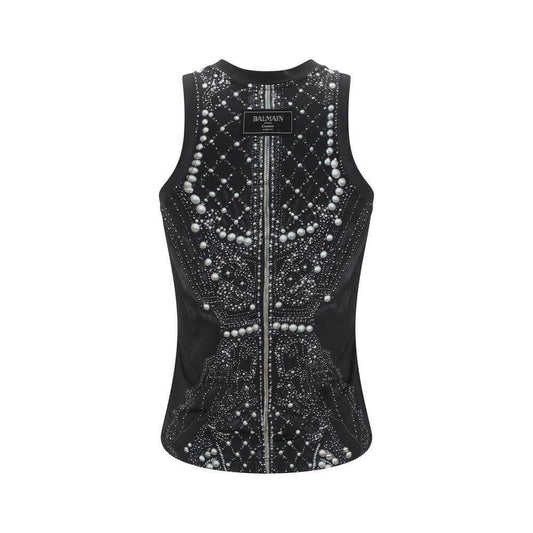 Balmain Trompe l'œil Top BA-EF1EB045GE48EAB-M