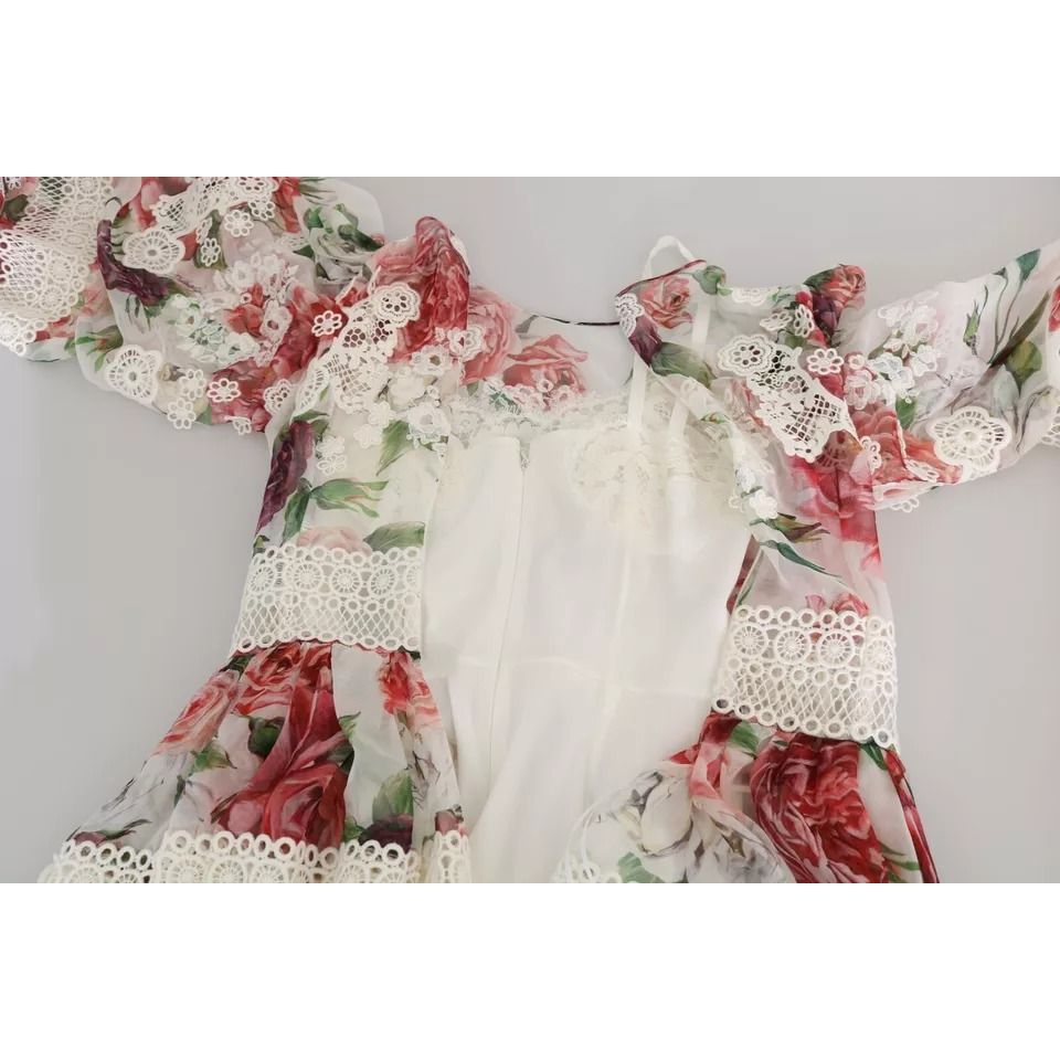 Dolce & Gabbana Multicolor Floral Maxi Sheath Dress