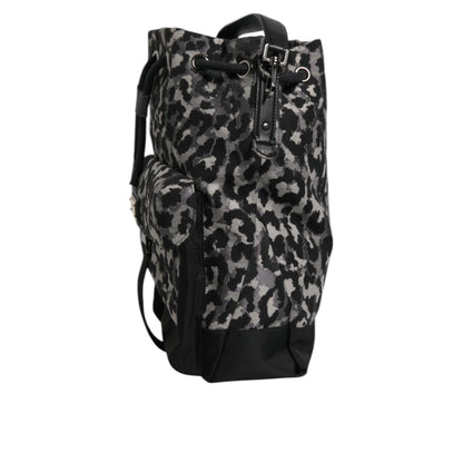 Dolce & Gabbana Multicolor Leopard Jacquard Hobo Crossbody Borse Bag