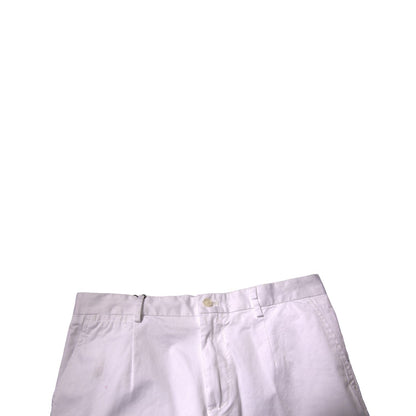 Dolce & Gabbana White Chinos Cotton Stretch Casual Shorts
