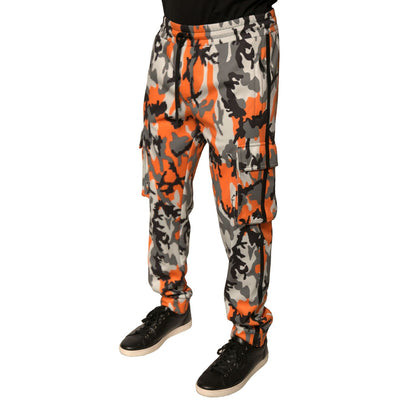 Dolce & Gabbana Multicolor Camouflage Cargo Jogger Pants