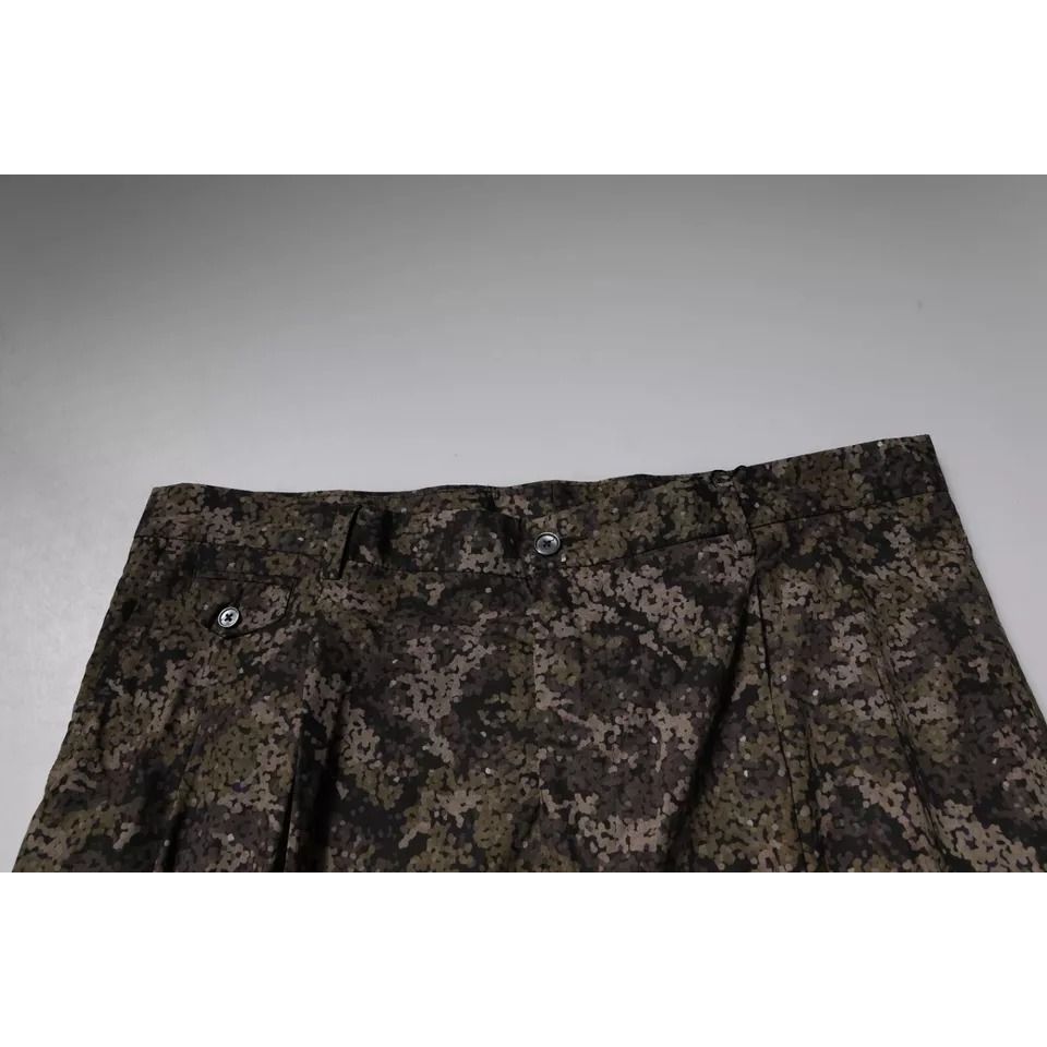Dolce & Gabbana Multicolor Camouflage Men Dress Pants