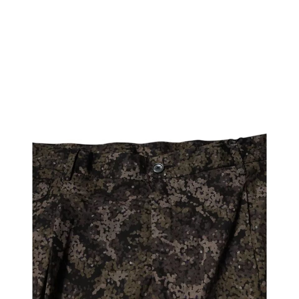 Dolce & Gabbana Multicolor Camouflage Men Dress Pants