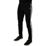 Dolce & Gabbana Black Crown White Lining Skinny Denim Jeans