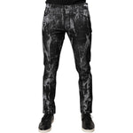 Dolce & Gabbana Multicolor Cotton Tie Dye Skinny Denim Jeans