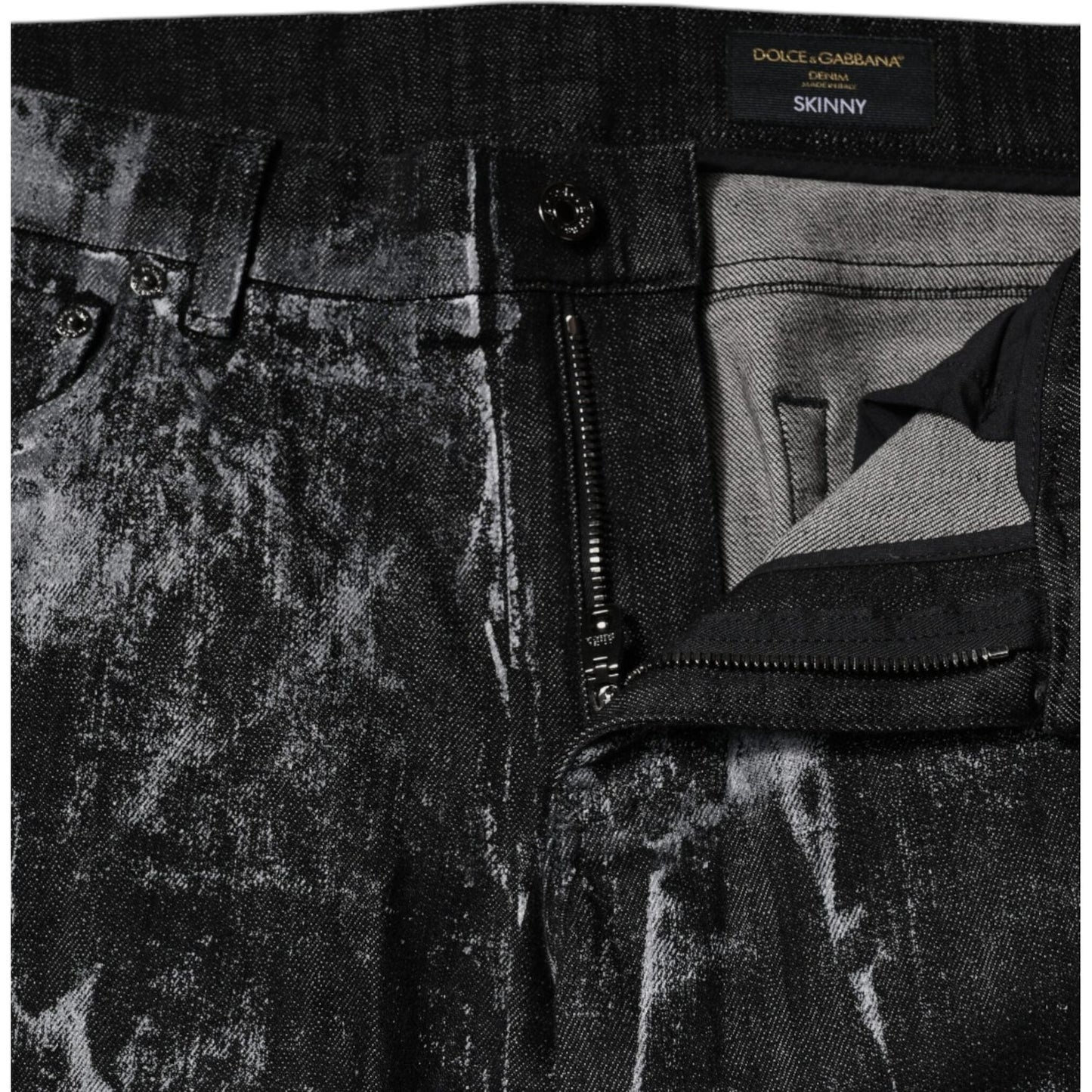 Dolce & Gabbana Multicolor Cotton Tie Dye Skinny Denim Jeans