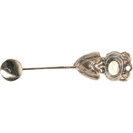 Dolce & Gabbana Silver 925 Sterling Silver Crystals Pin Collar Brooch