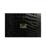 Dolce & Gabbana Elegant Black Leather Logo Plaque Holder Catalogue Case