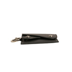 Dolce & Gabbana Black Leather Card Case Keychain Key Holder