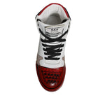 Dolce & Gabbana Multicolor Leather High Top Sneakers Shoes