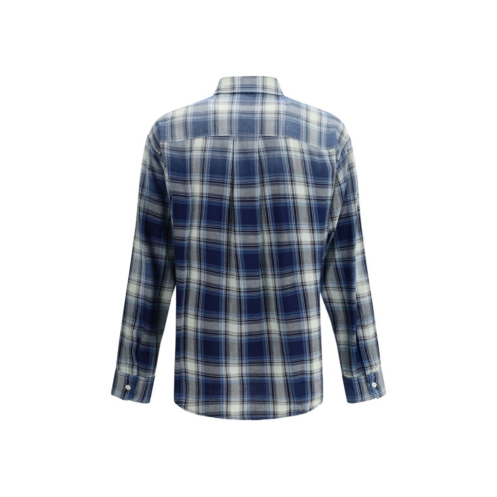 Dsquared² Blue Cotton Pattern Shirt