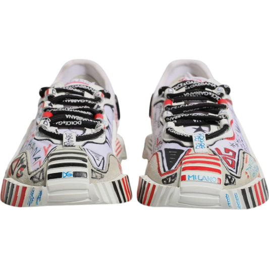 Dolce & Gabbana Multicolor Suede Fabric NS1 Sneakers Shoes
