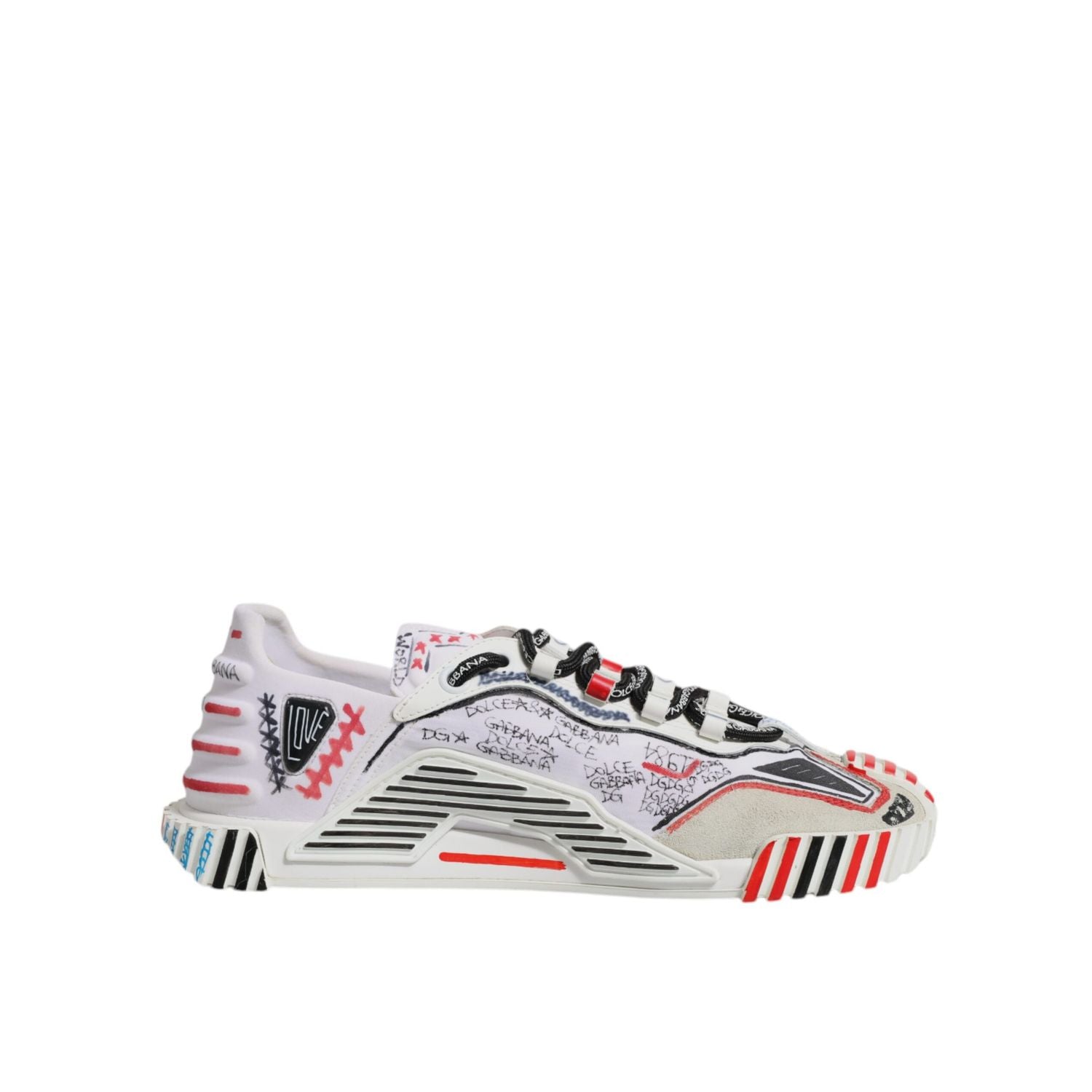 Dolce & Gabbana Multicolor Suede Fabric NS1 Sneakers Shoes