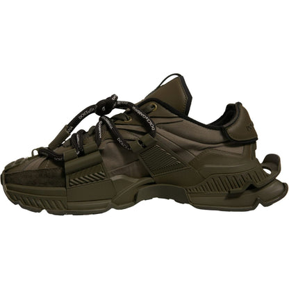 Dolce & Gabbana Military Green Space Low Top Sneakers Shoes