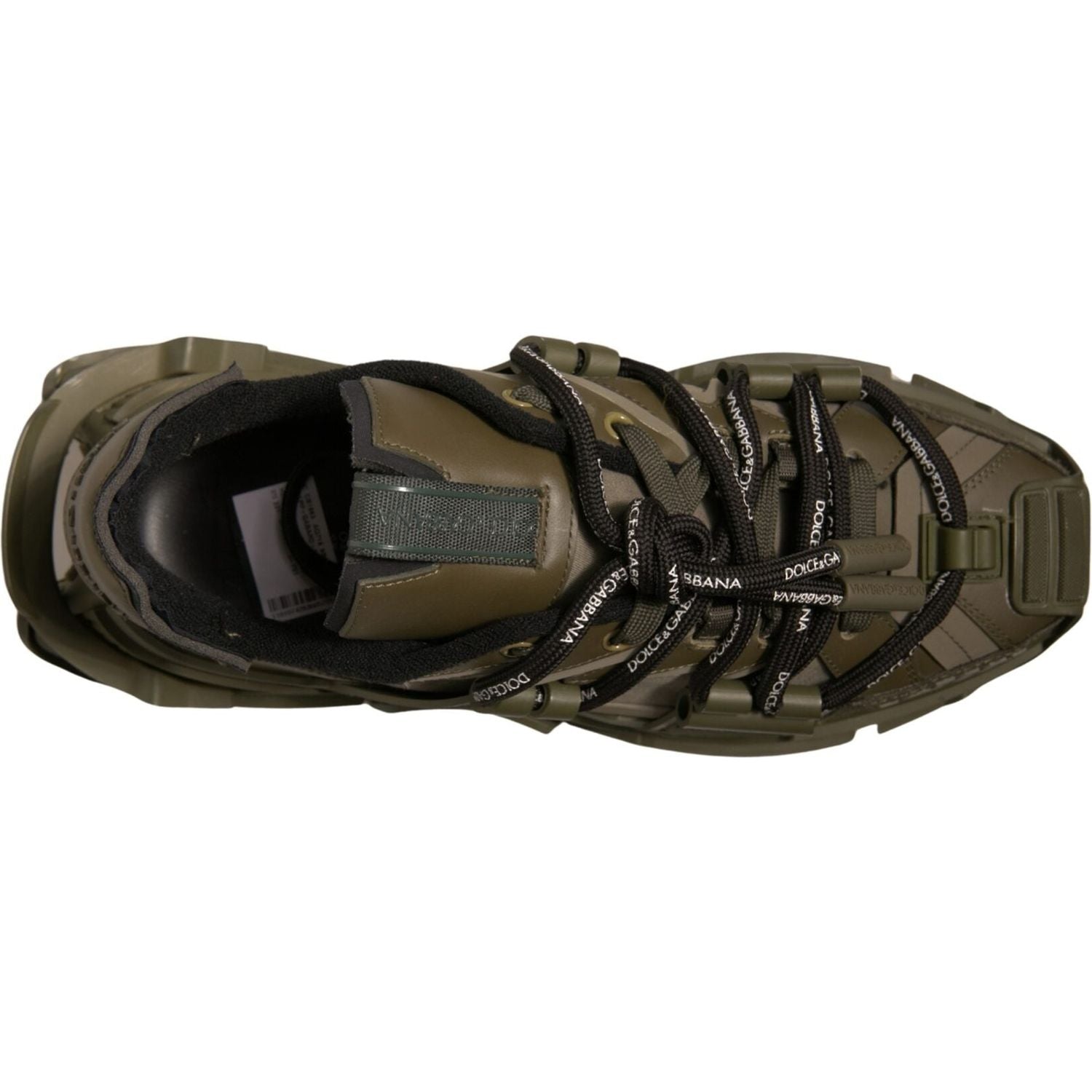 Dolce & Gabbana Military Green Space Low Top Sneakers Shoes