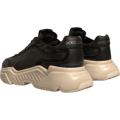 Dolce & Gabbana Black White Daymaster Low Top Sneakers Shoes