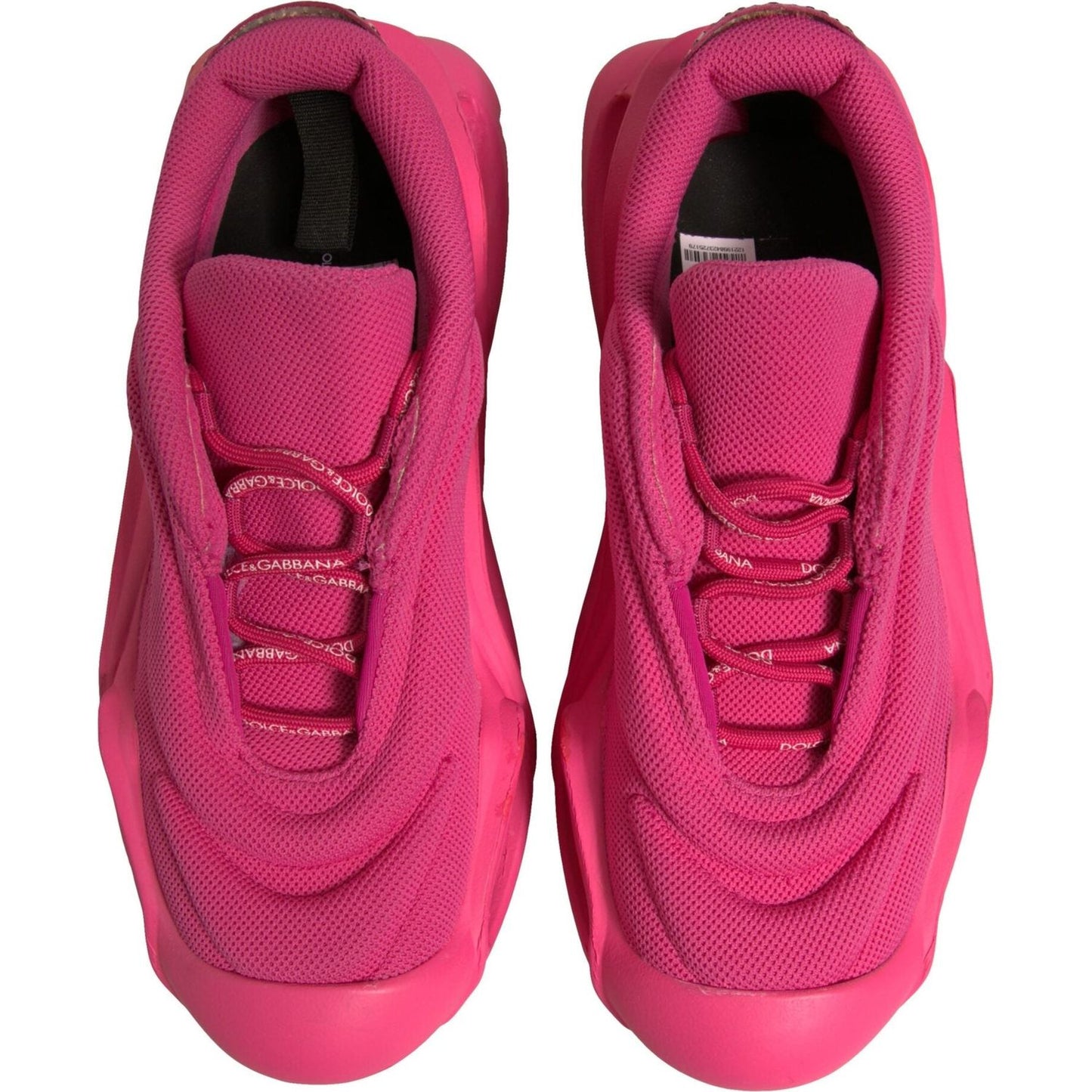 Dolce & Gabbana Pink Wave Low Top Lace Up Men Sneakers Shoes