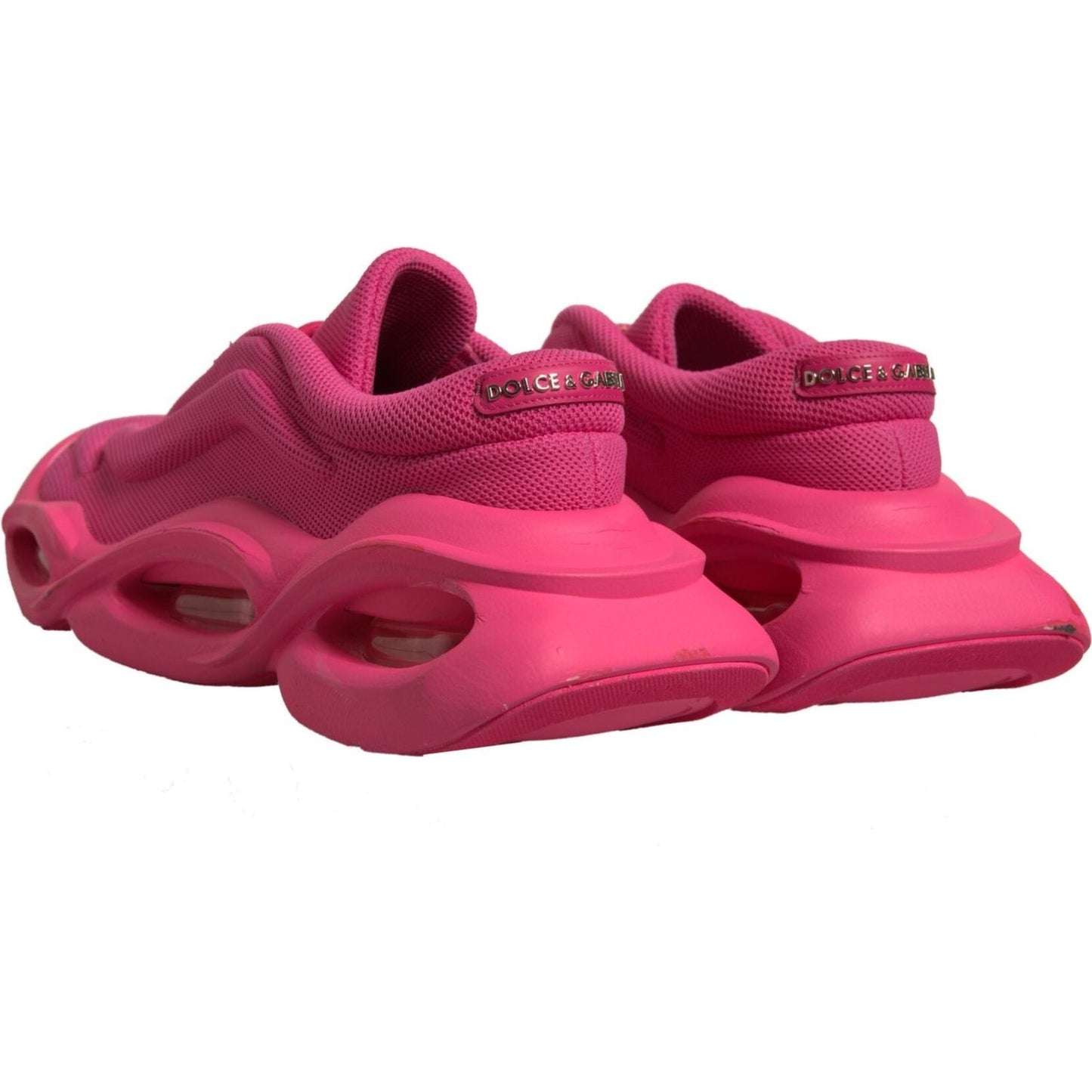 Dolce & Gabbana Pink Wave Low Top Lace Up Men Sneakers Shoes