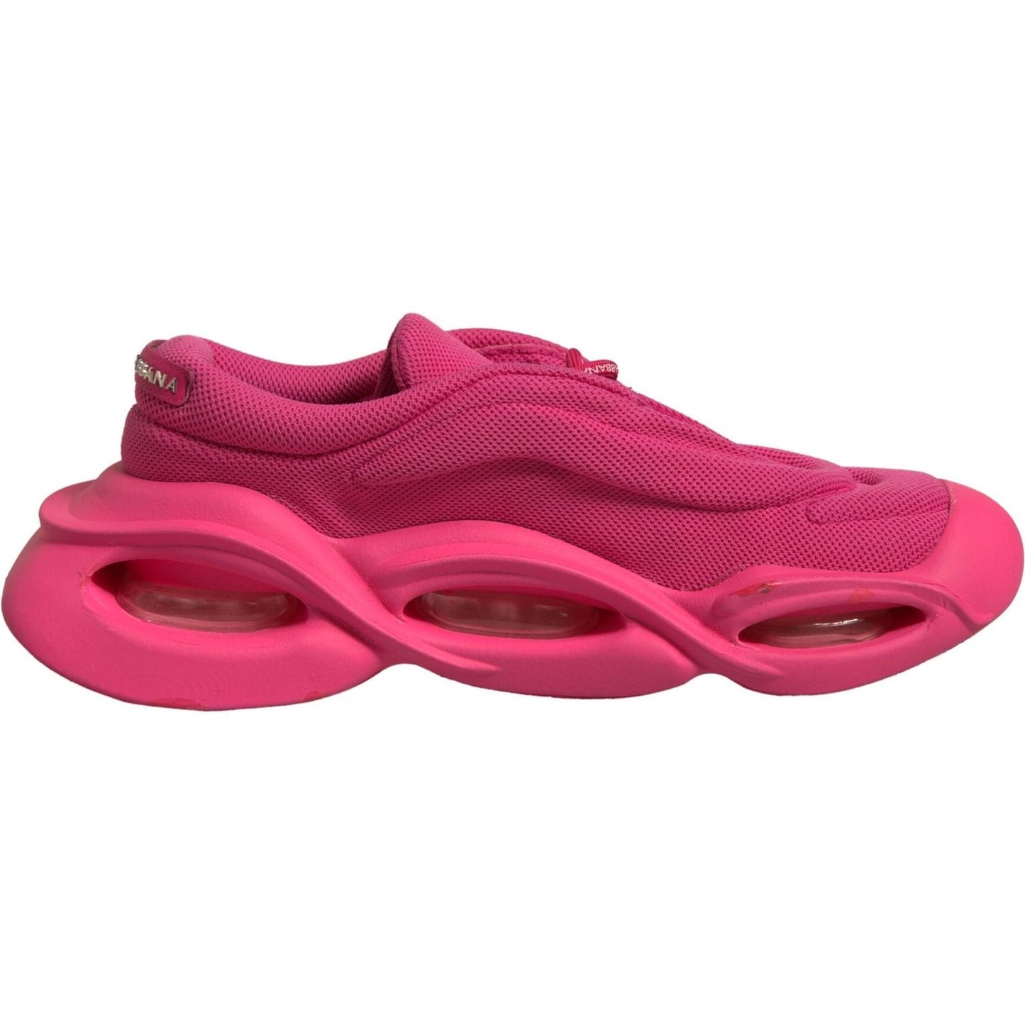 Dolce & Gabbana Pink Wave Low Top Lace Up Men Sneakers Shoes