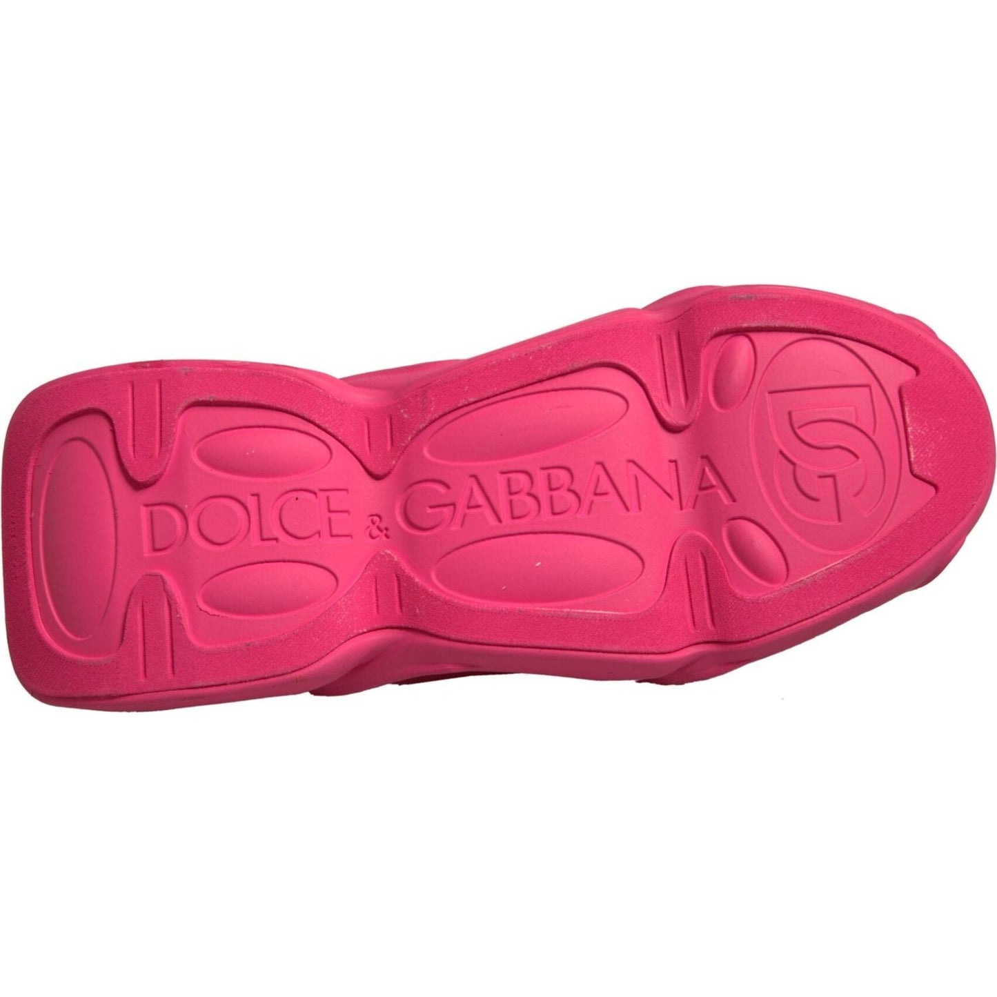 Dolce & Gabbana Pink Wave Low Top Lace Up Men Sneakers Shoes