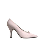Dolce & Gabbana White Leather High Heels Women Pumps Shoes