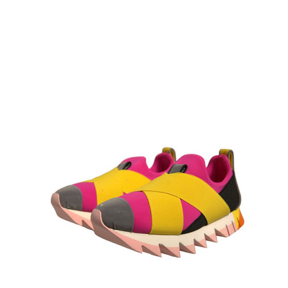 Dolce & Gabbana Multicolor Neoprene Elastic Ibiza Sneakers Shoes