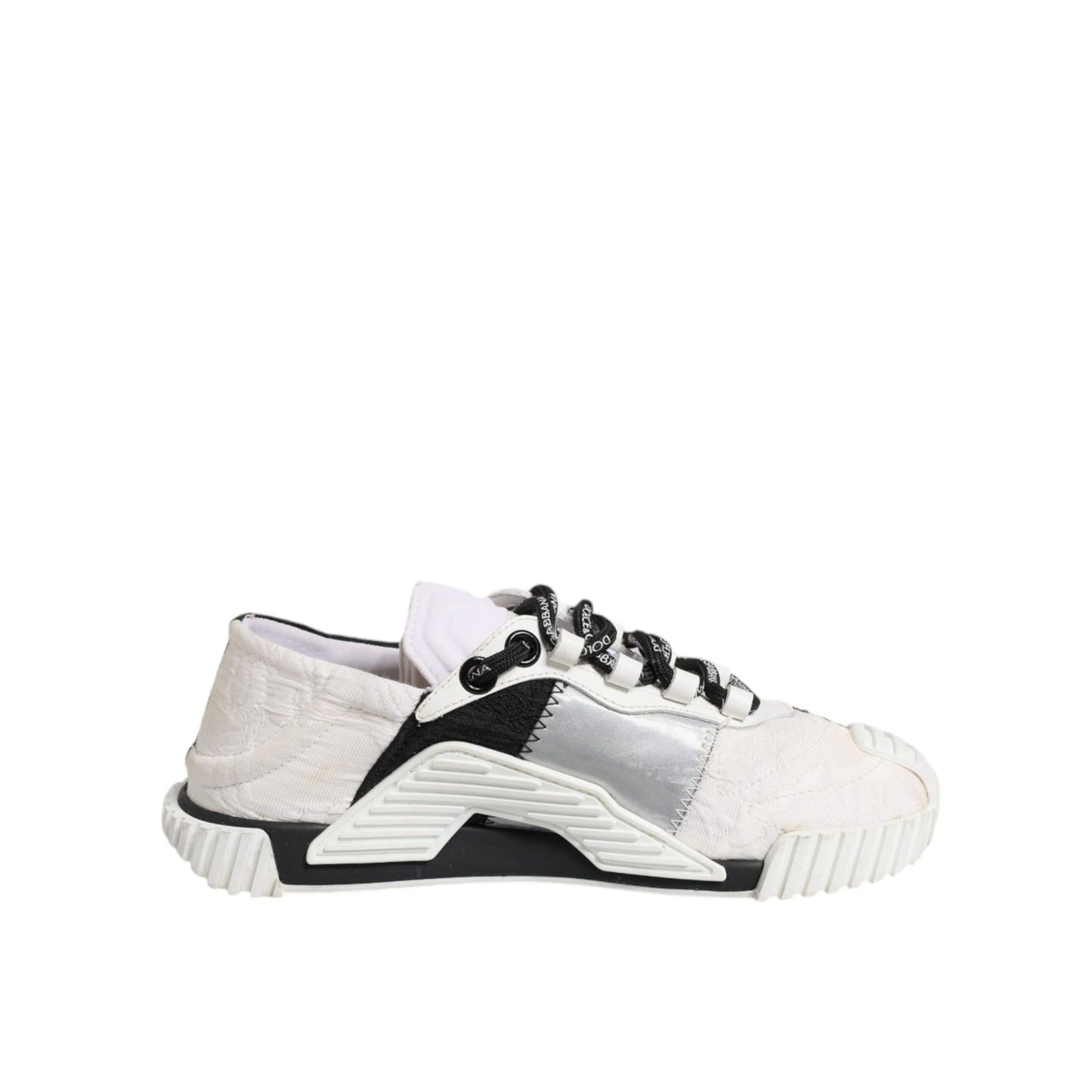 Dolce & Gabbana White Black NS1 Low Top Sneakers Shoes