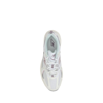 New Balance White Leather Tier 3 Sneakers