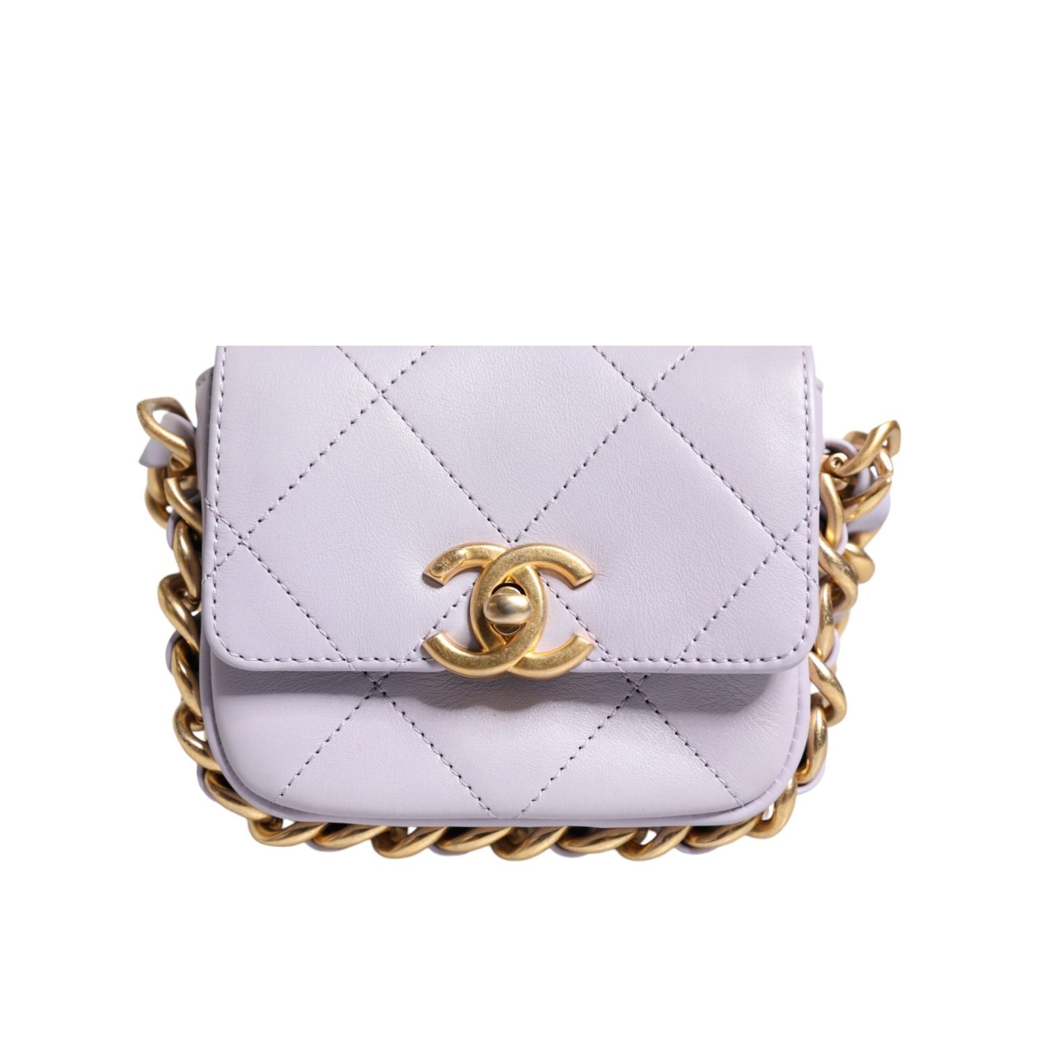Front view with bag zipped and handles upright.