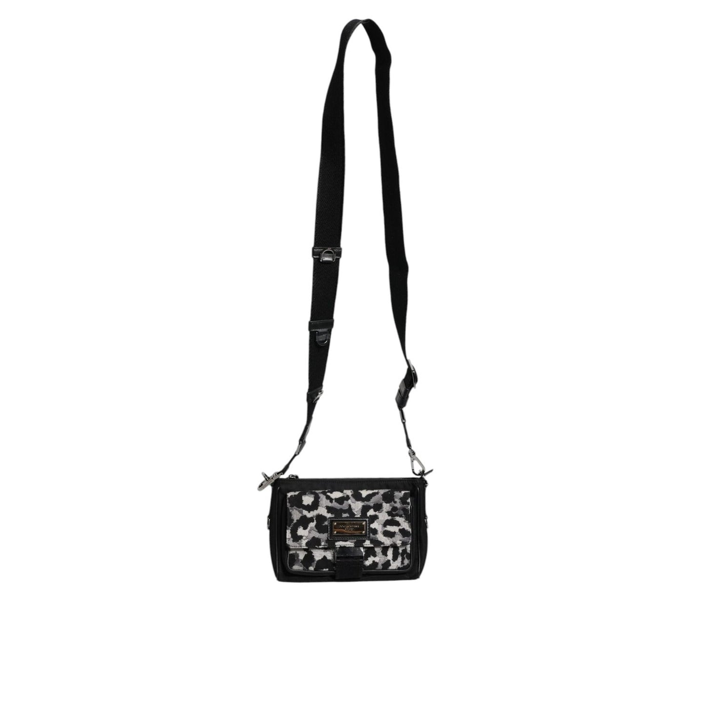 Dolce & Gabbana Multicolor Leopard Jacquard Crossbody Bag