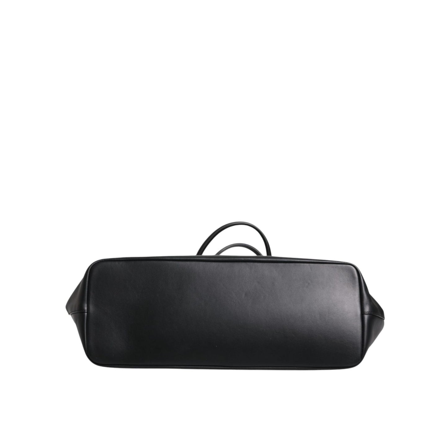 Dolce & Gabbana Black Crystal Leather Shopping Women Tote Bag