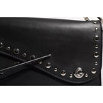 Dolce & Gabbana Black Small Leather Studded Shoulder Crossbody Bag