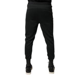 Dolce & Gabbana Black Cotton Blend Jogger Sweatpants Pants