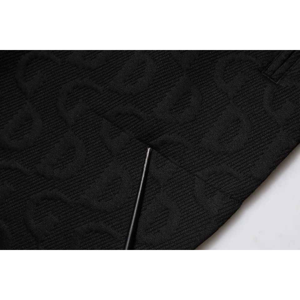 Dolce & Gabbana Black Logo Monogram Jogger Sweatpants Pants