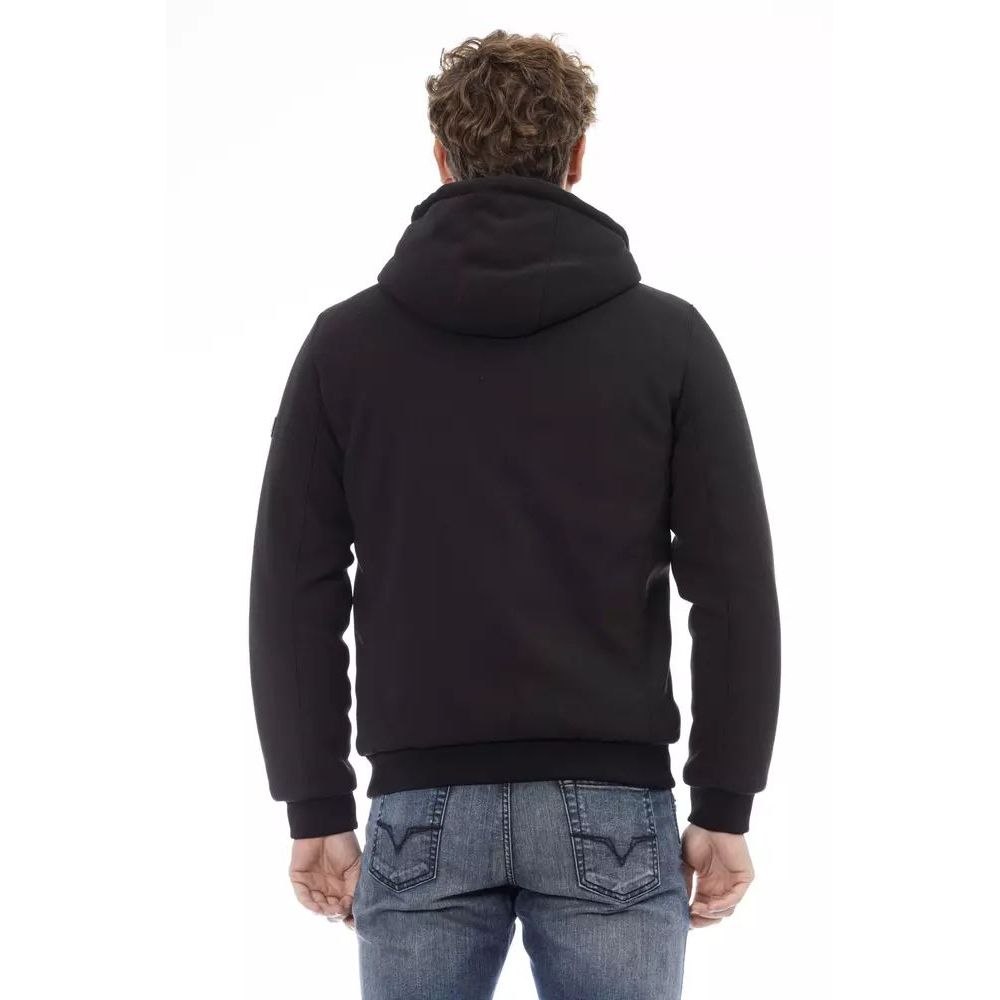 Front view with bag zipped and handles upright.