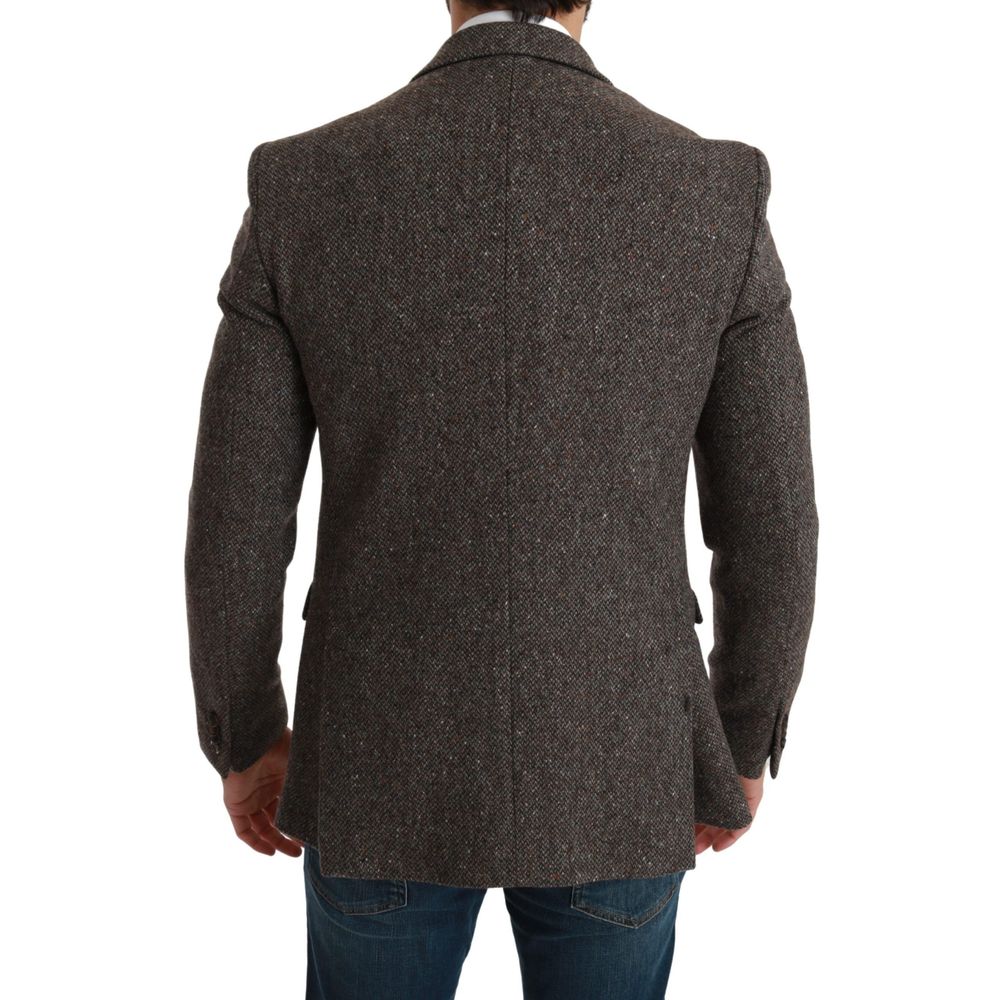 Dolce & Gabbana Brown Virgin Wool Suits & Blazer