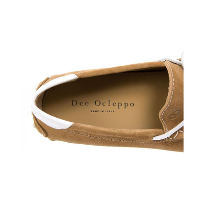 Dee Ocleppo Beige Leather Moccassin