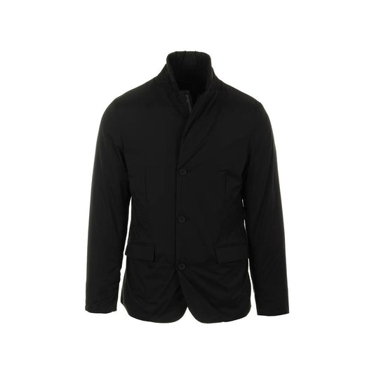 People Of Shibuya Black Polyester Jackets & Coat