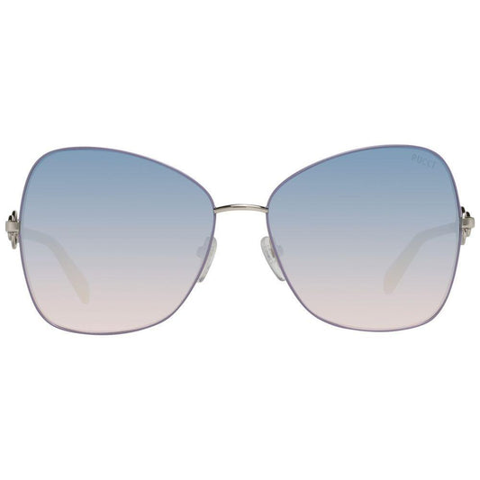 Emilio Pucci Gray Metal Sunglasses