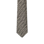 Giorgio Armani Black And White Silk Ty