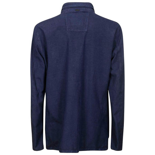 Herno Blue Linen Jacket HE-14920-IT54 | XXL