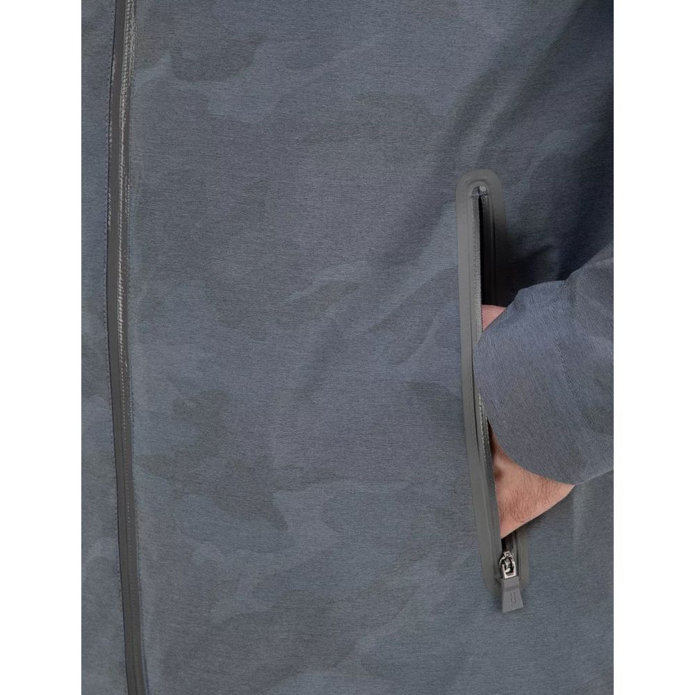 Front view with bag zipped and handles upright.