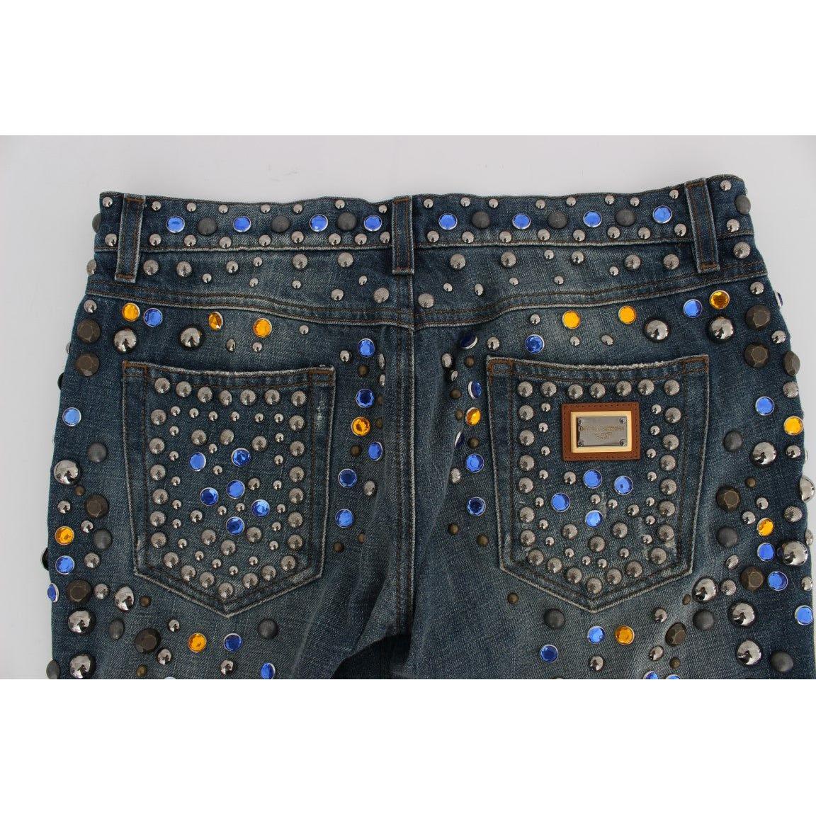 Dolce & Gabbana Crystal Embellished GIRLY Slim Fit Jeans