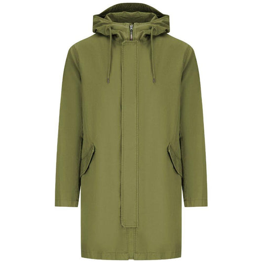 Herno Green Cotton Jacket HE-14938-IT56 | 3XL