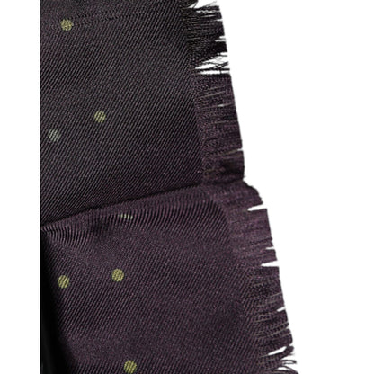 Dolce & Gabbana Purple Fantasy Silk Neck Wrap Shawl Scarf