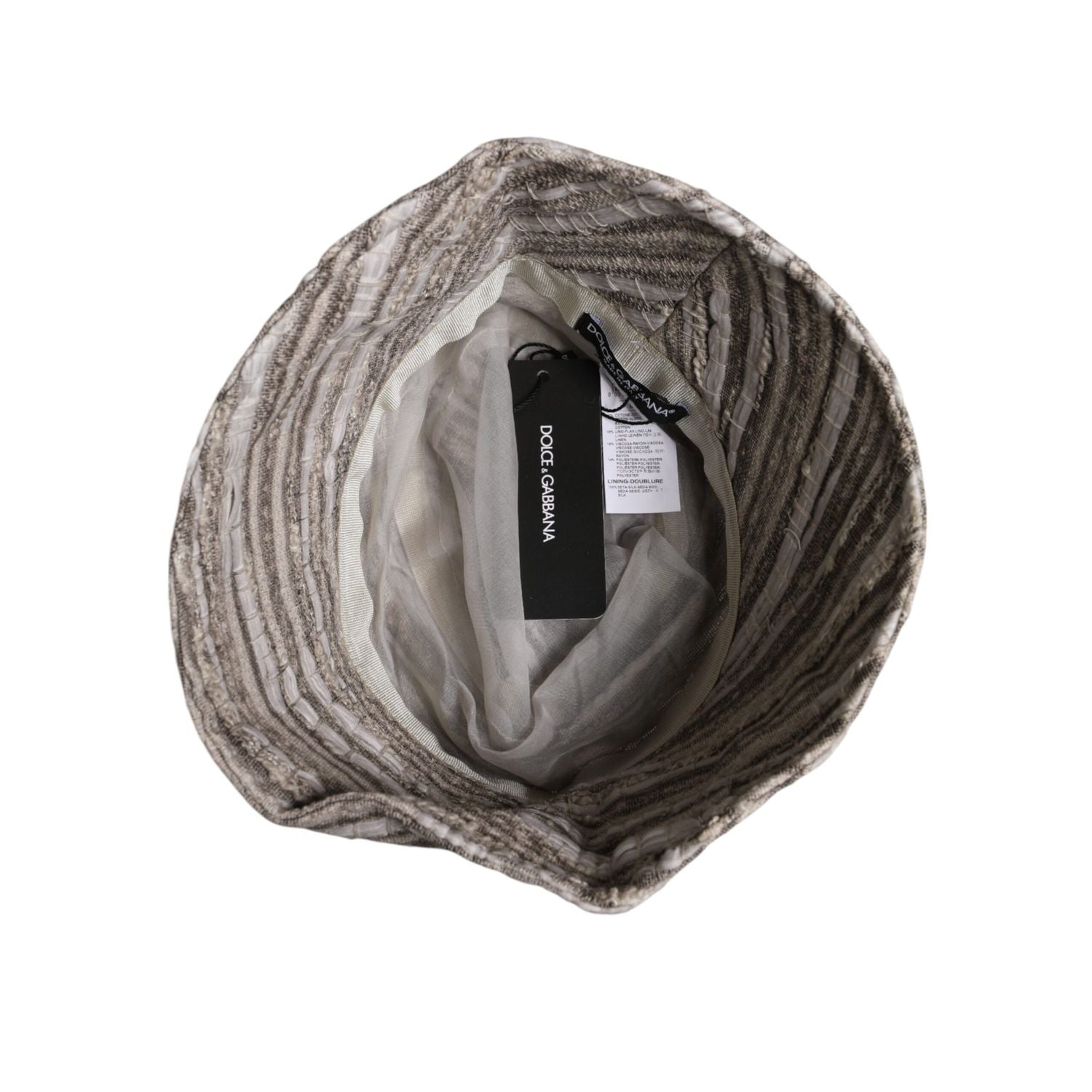 Dolce & Gabbana Multicolor Stripes Cotton Bucket Cap