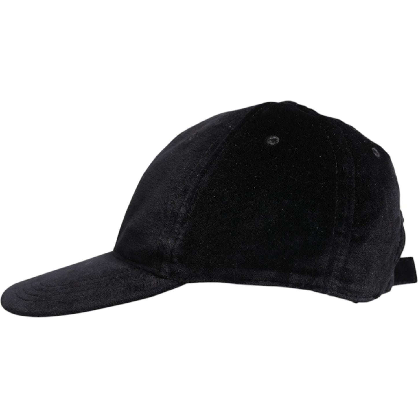 Dolce & Gabbana Black Cotton 6 Panels Baseball Cap