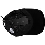 Dolce & Gabbana Black Cotton 6 Panels Baseball Cap