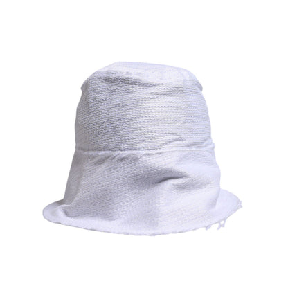 Dolce & Gabbana White Polyester Wide Brim Bucket Hat