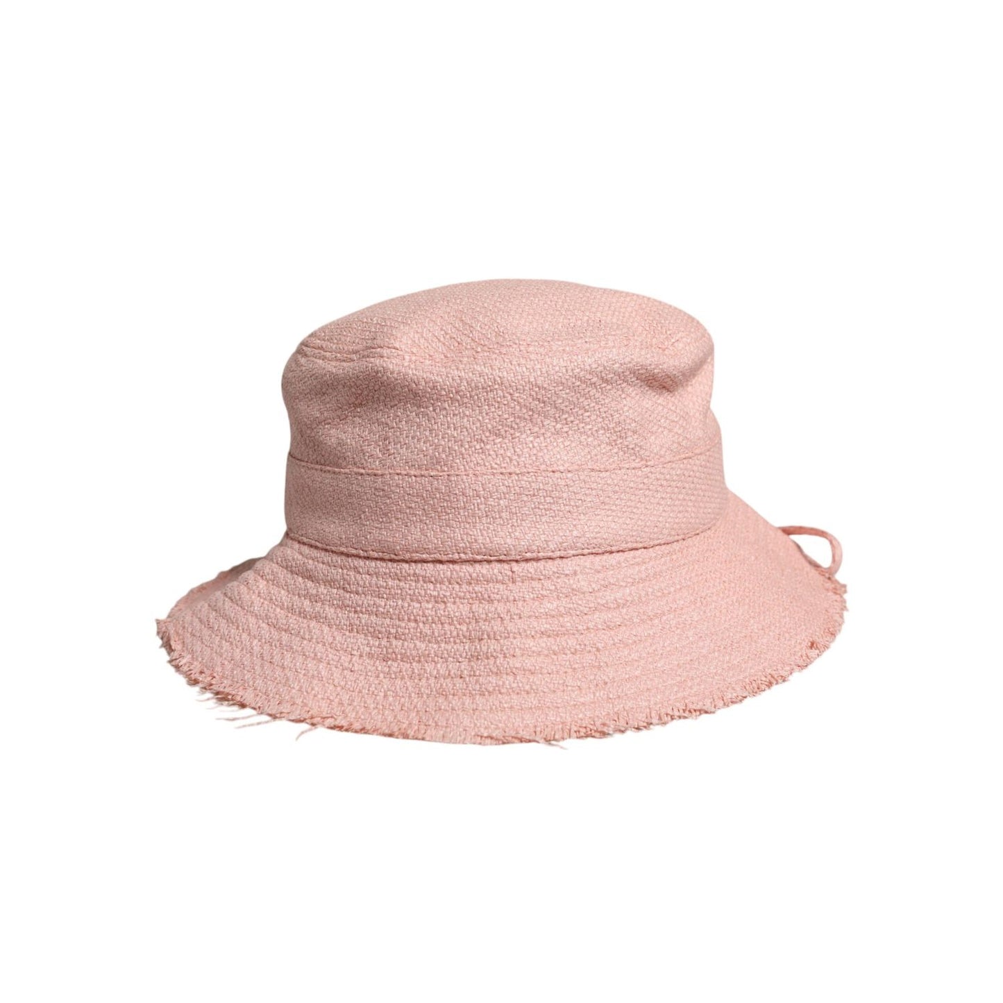 Dolce & Gabbana Pink Cotton Wide Brim Bucket Hat